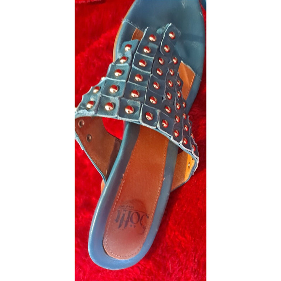 Söfft Clogs Wedges Sexy Gold Studded Pumps High Heels Women's Shoes Sz 7.5M - Picture 9 of 13